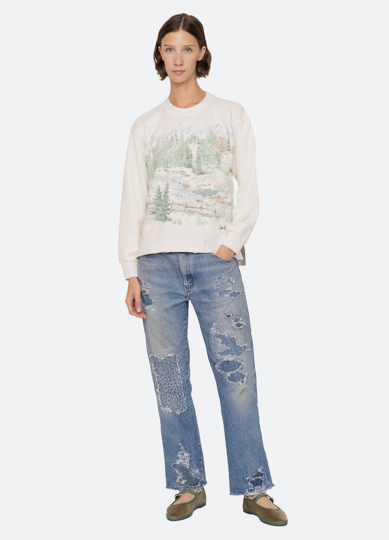 white-andes sweatshirt-full body view - 7