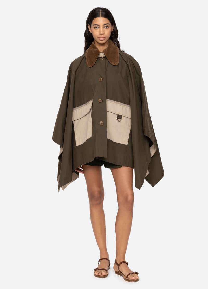 army-carolina poncho-front view - 2