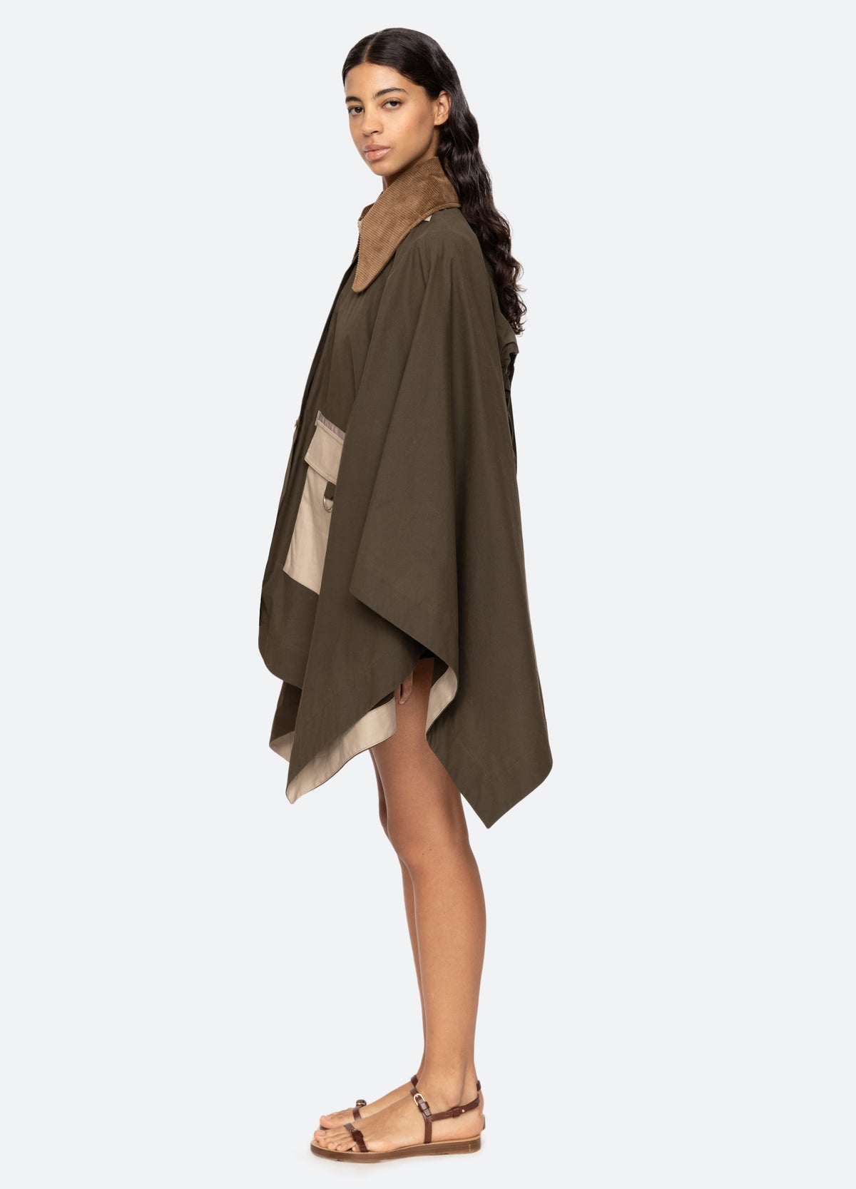 army-carolina poncho-side view - 4