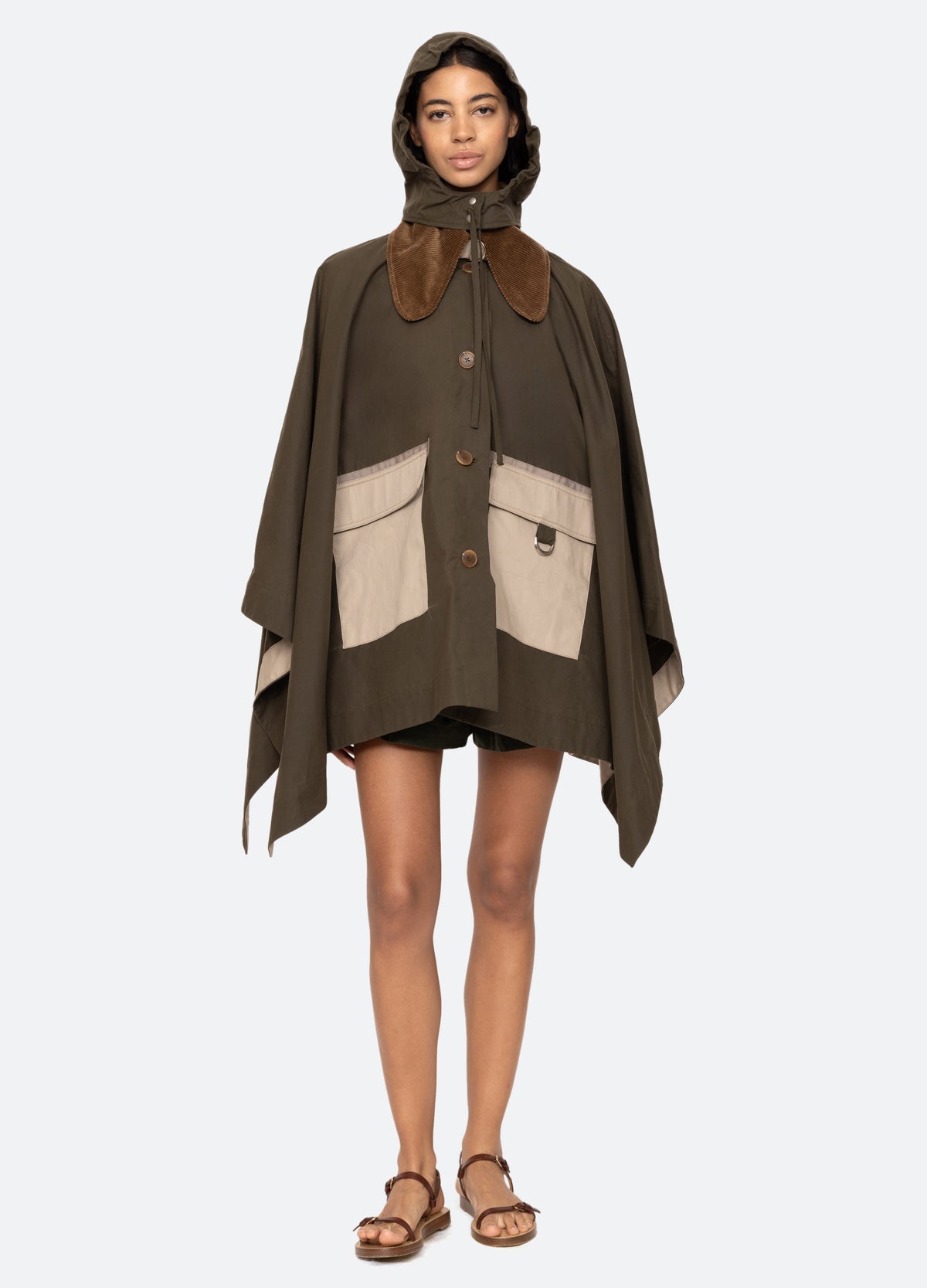 army-carolina poncho-front view 2 - 7