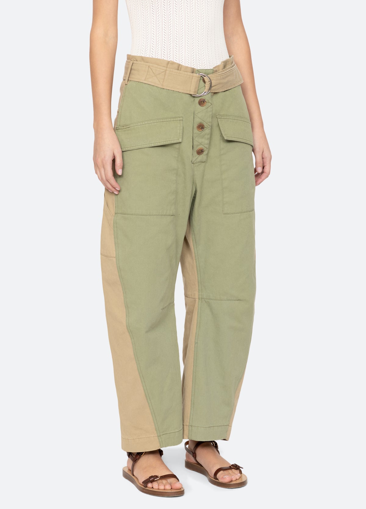 chino-carolina pants-three quarter view - 5