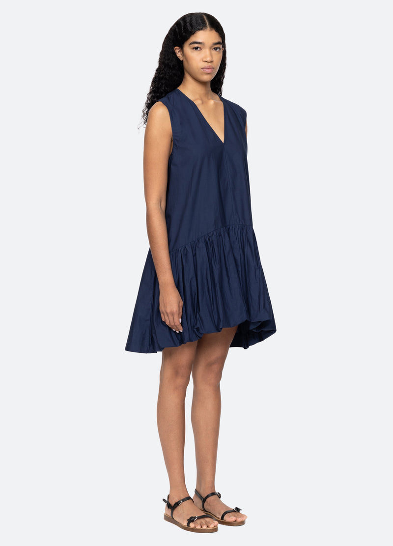 navy-emmet dress-three quarter view - 17