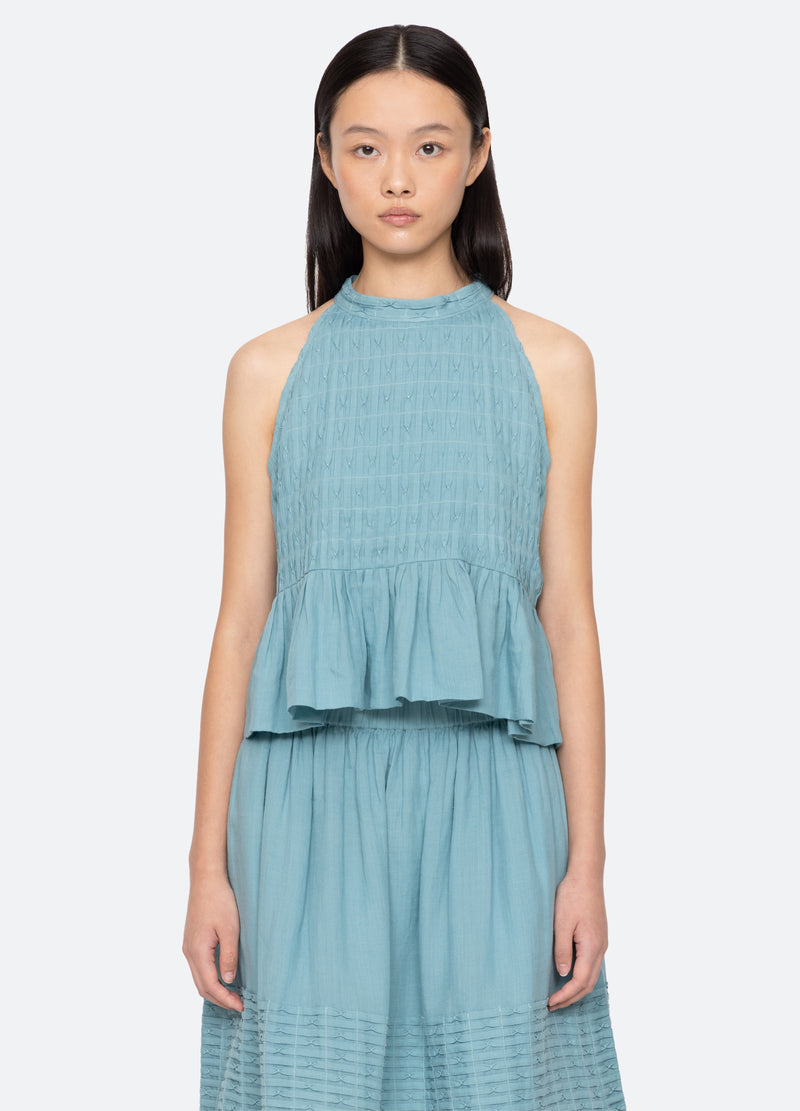 blue-violet tank-front view - 1