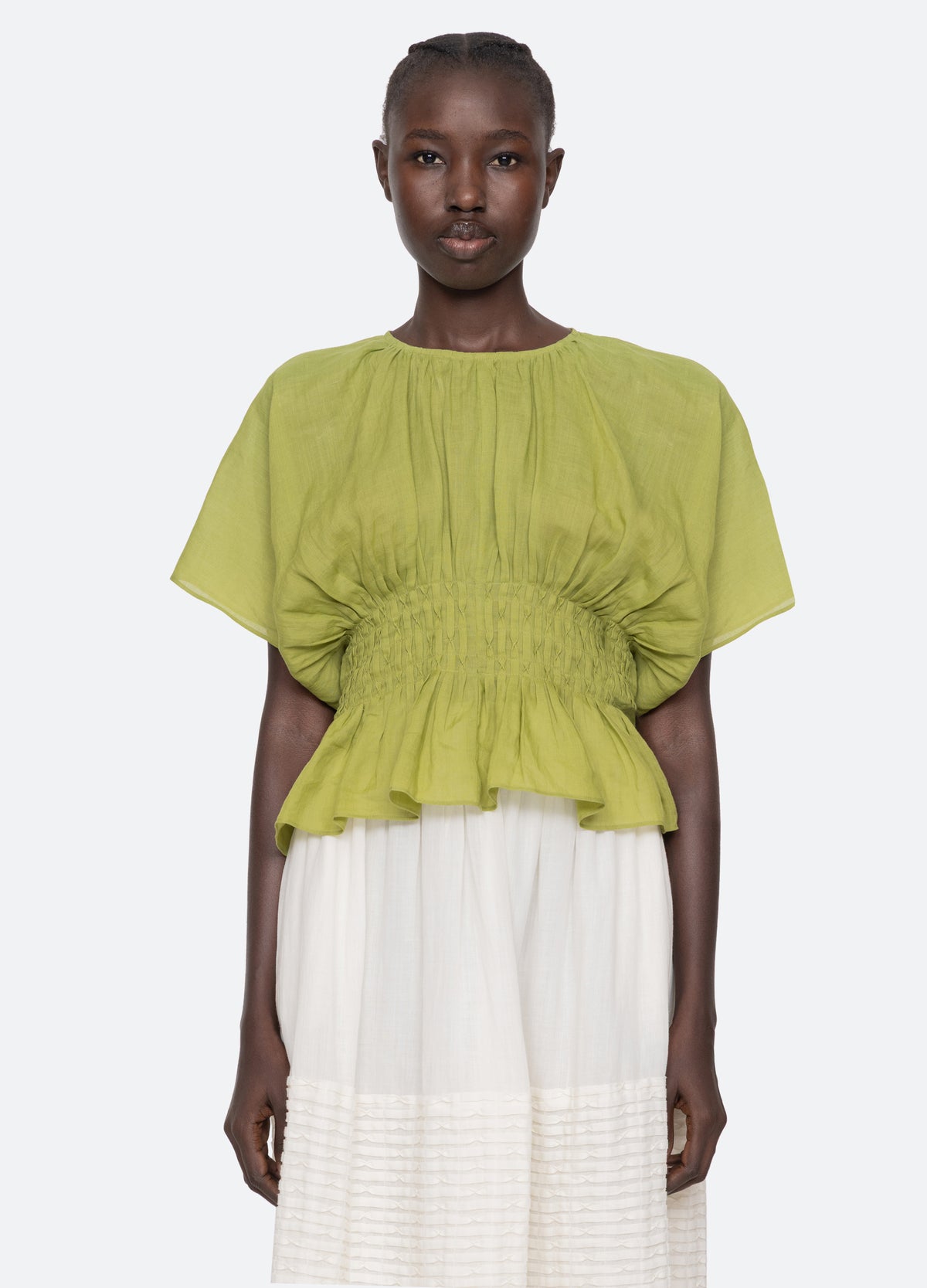 green-violet top-front view