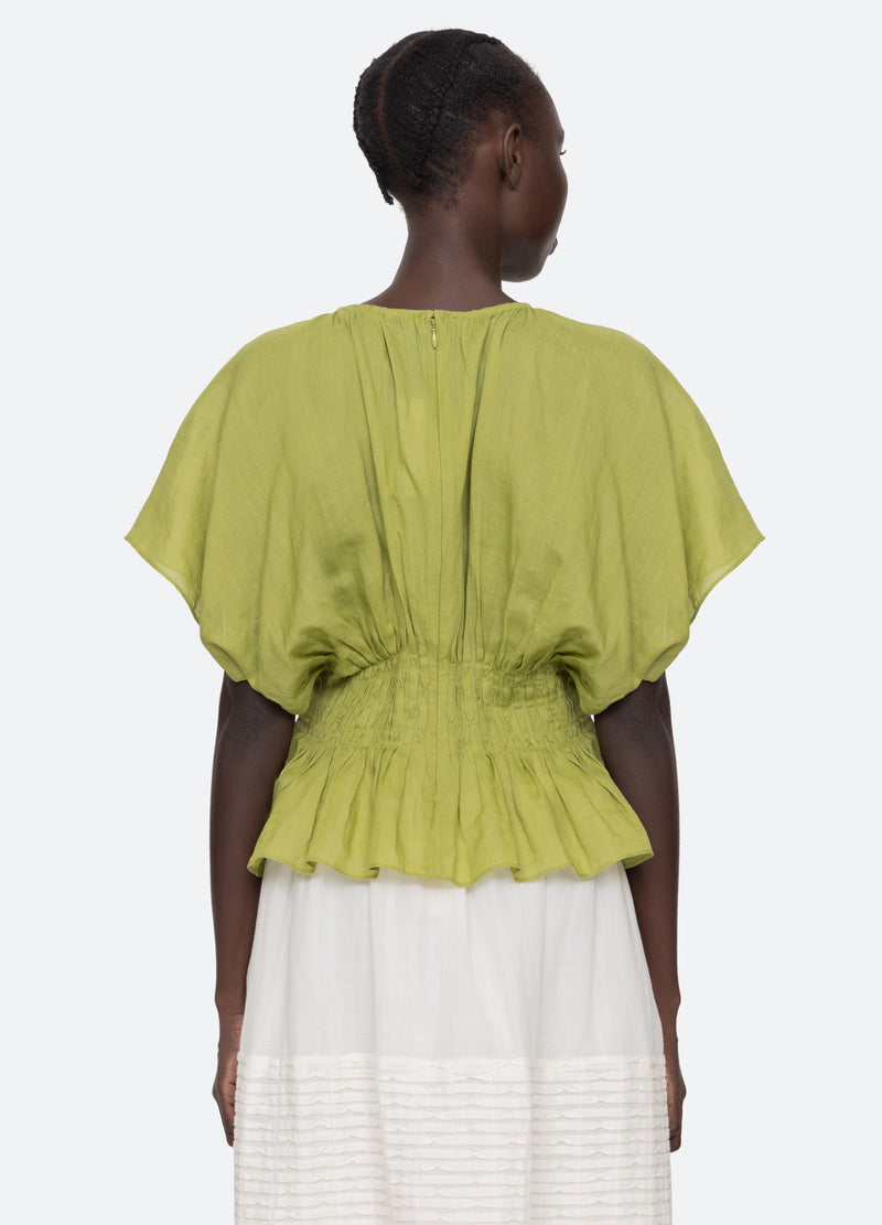 green-violet top-back view - 2