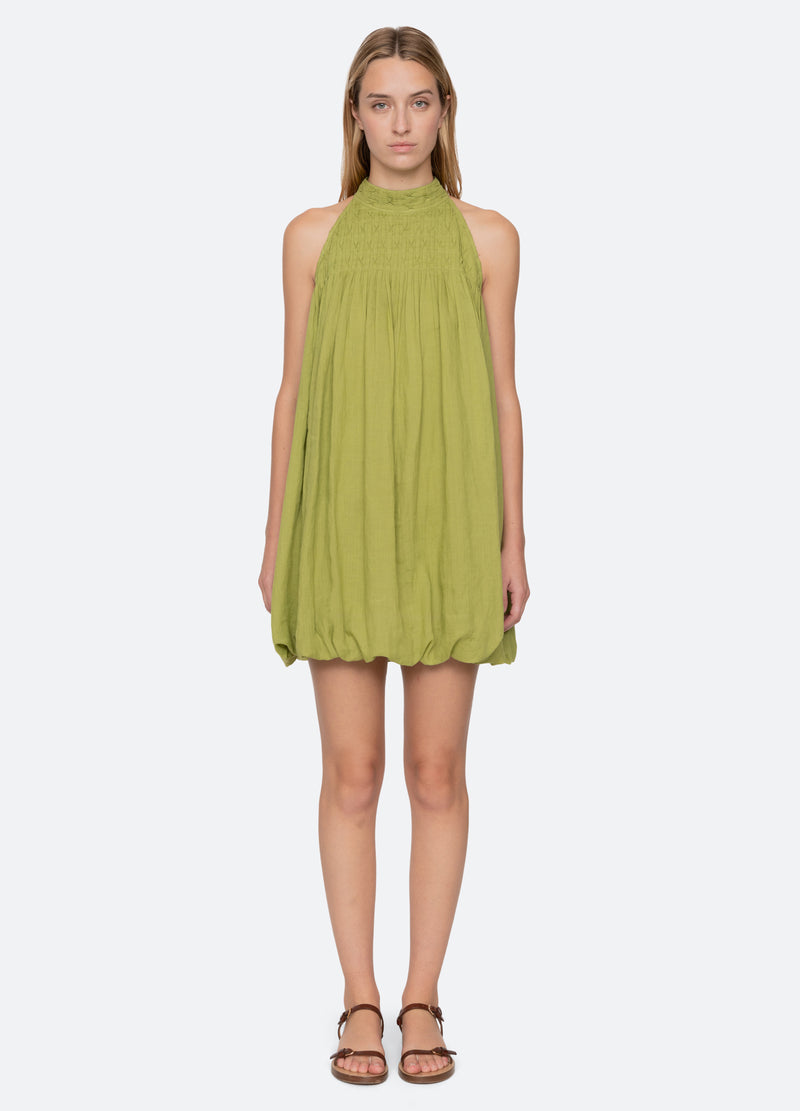 green-violet mini dress-front view 2 - 11