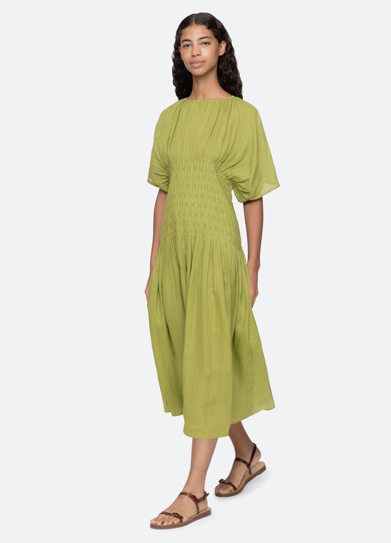 Sea Violet Midi Dress - White Sea Violet Midi Dress - White