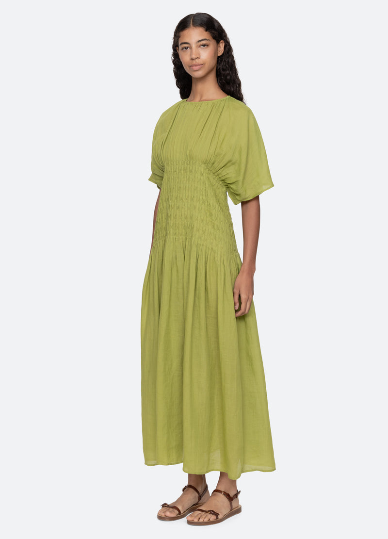 green-violet dress-three quarter view - 4