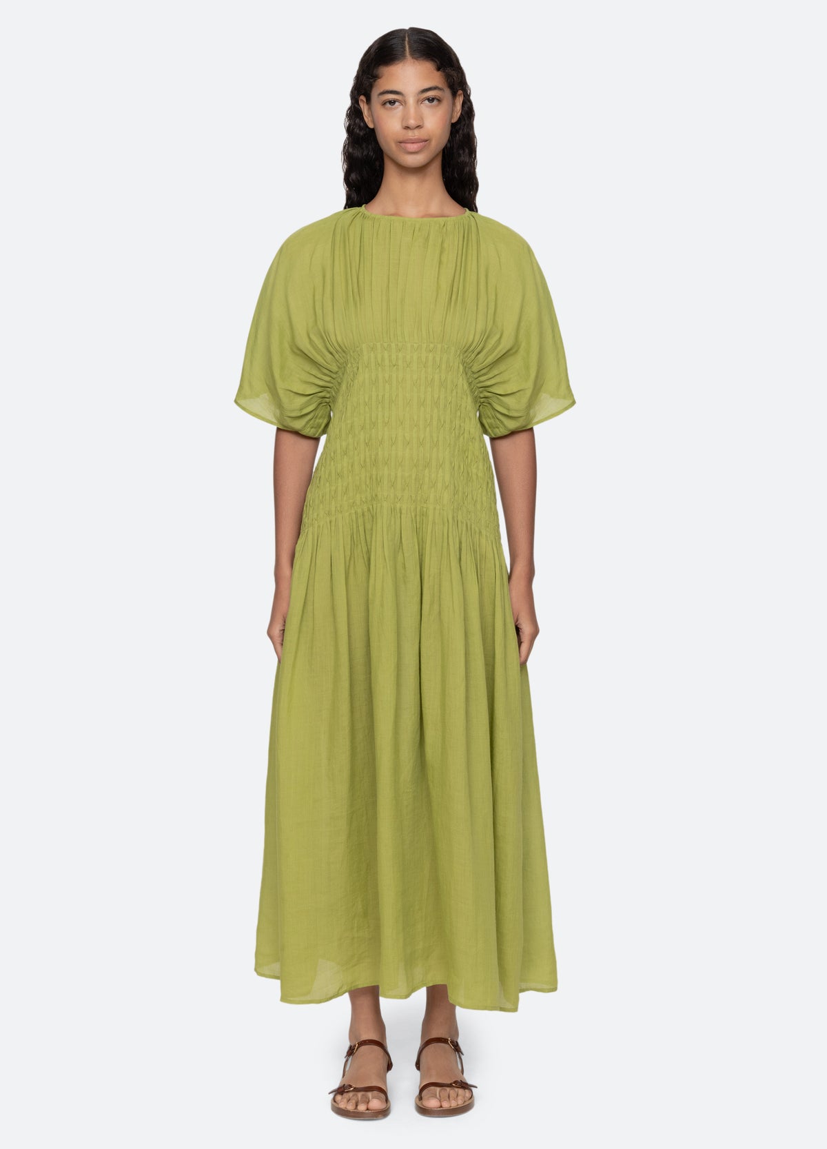 green-violet dress-front view - 5