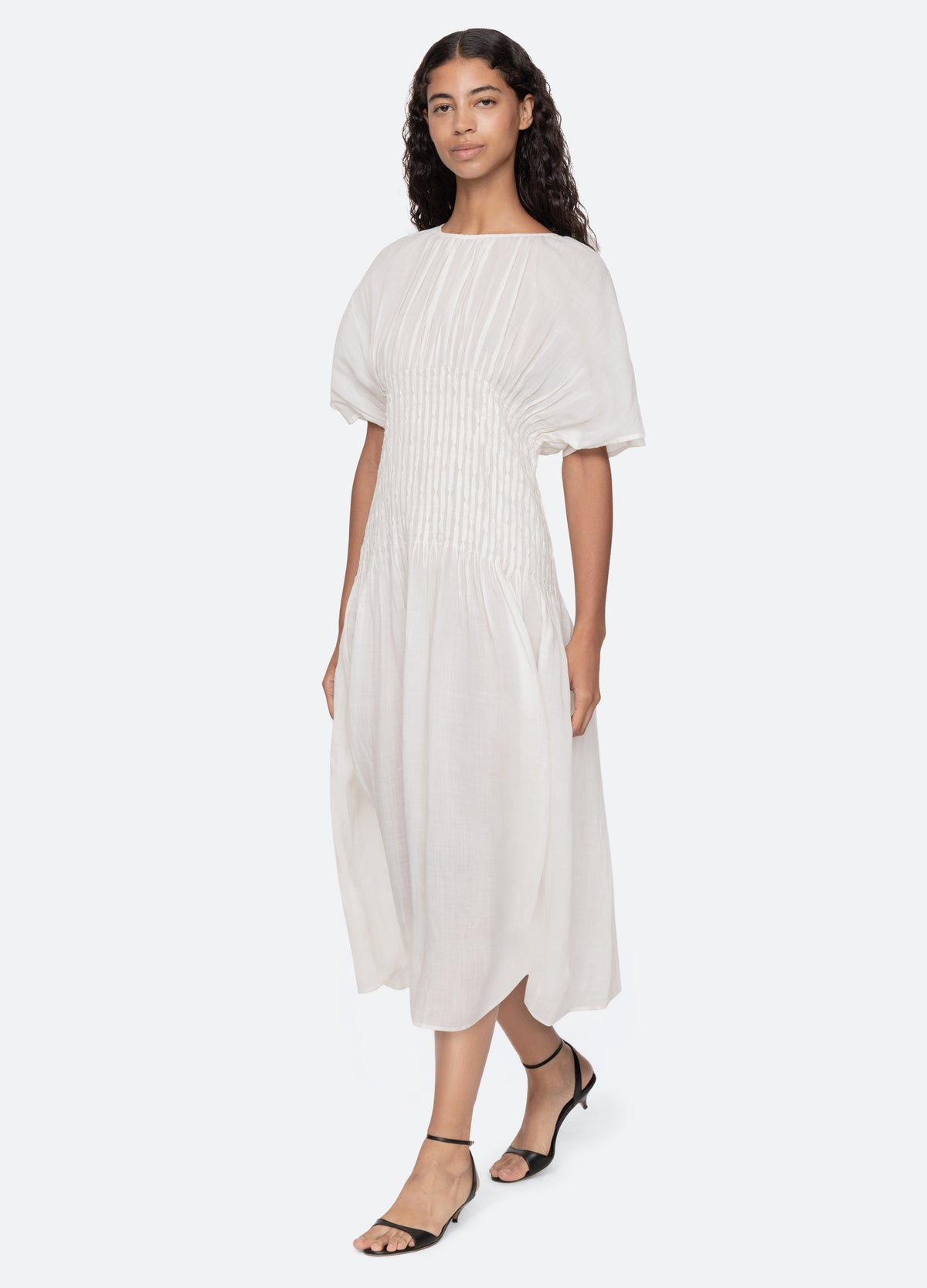 sea new york purple dress Sea Geneva Lantern-Sleeve Dress, Pink, Women's, XX-Small