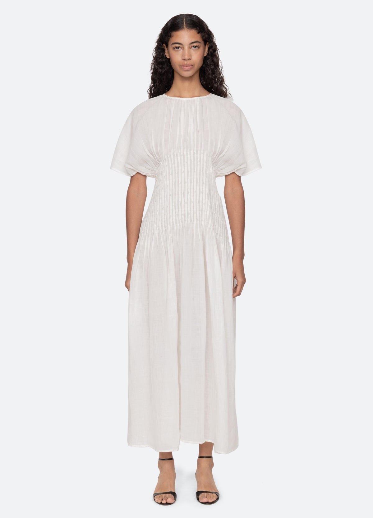 white-violet dress-full body view - 7