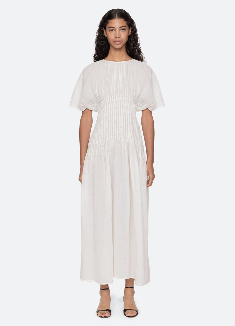 white-violet dress-full body view - 7