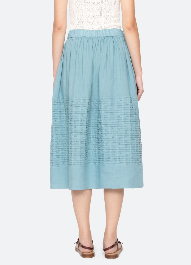 blue-violet skirt-back view - 3