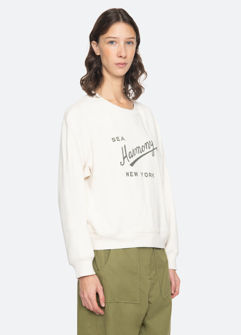 cream-claira sweatshirt-three quarter view - 4