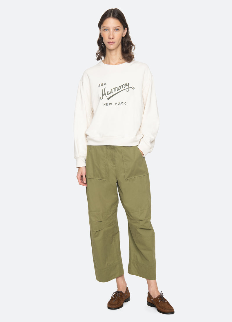 cream-claira sweatshirt-full body view - 7