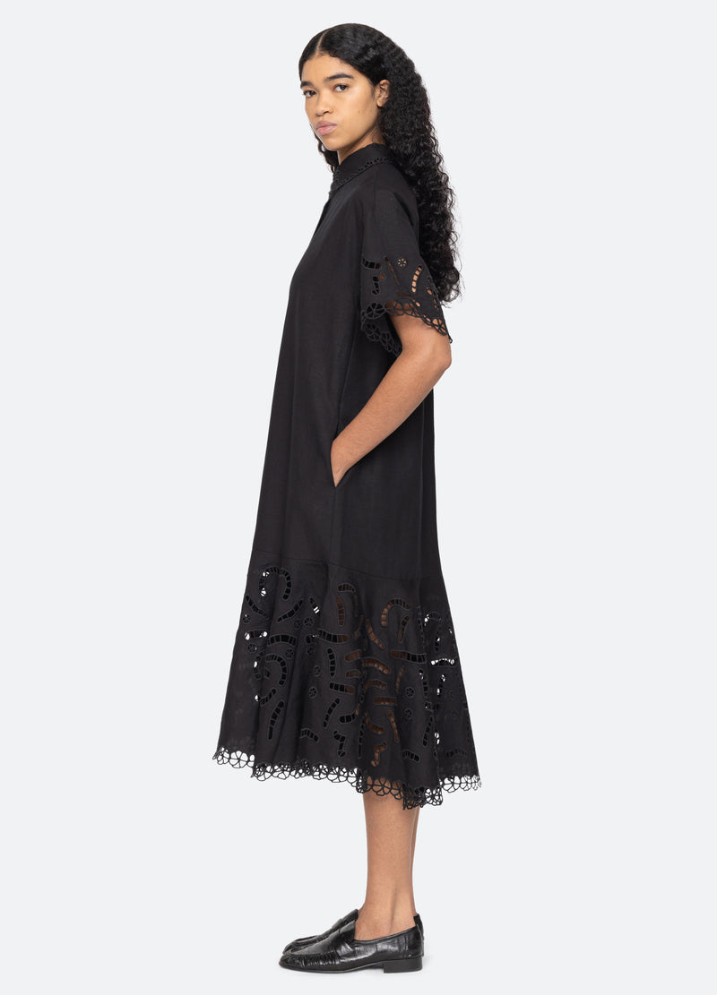 black-marja shirt dress-side view - 10