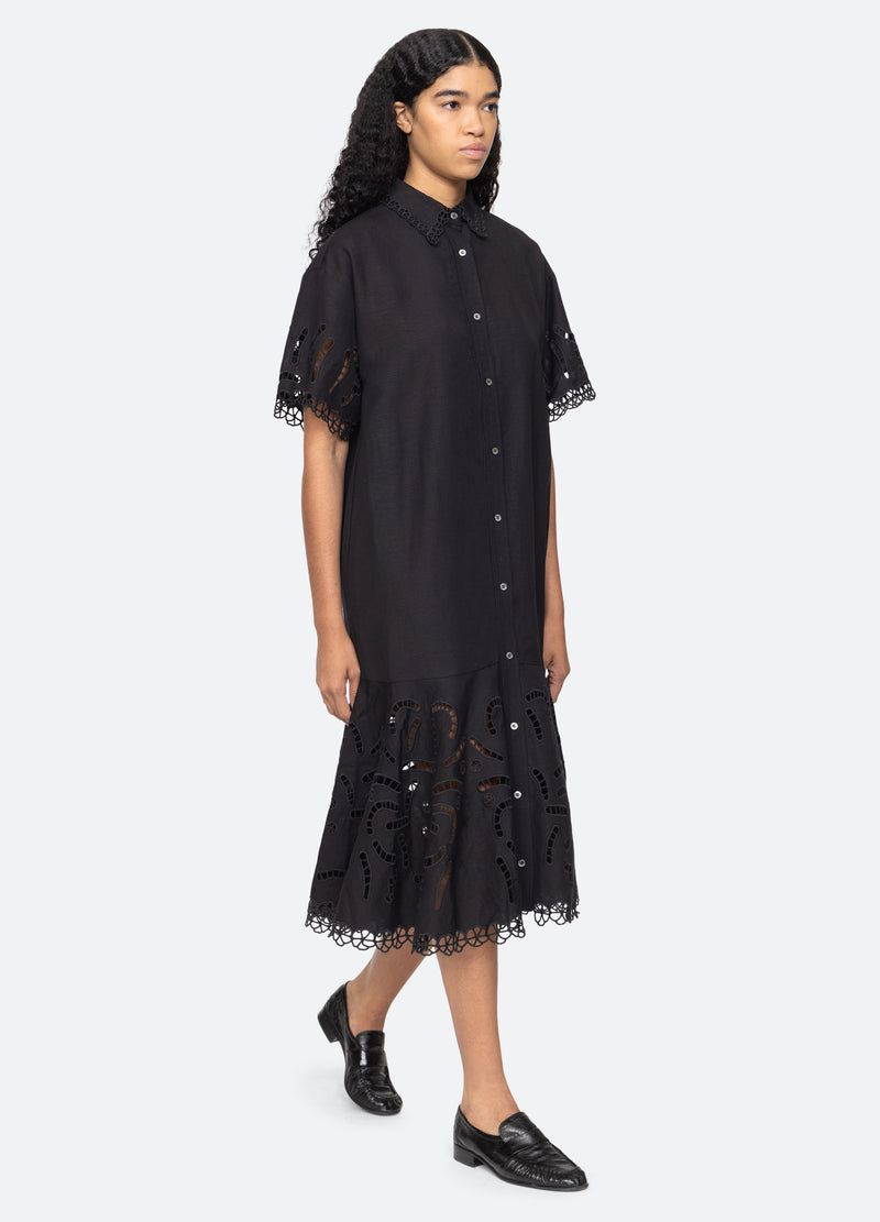 black-marja shirt dress-walking view - 12