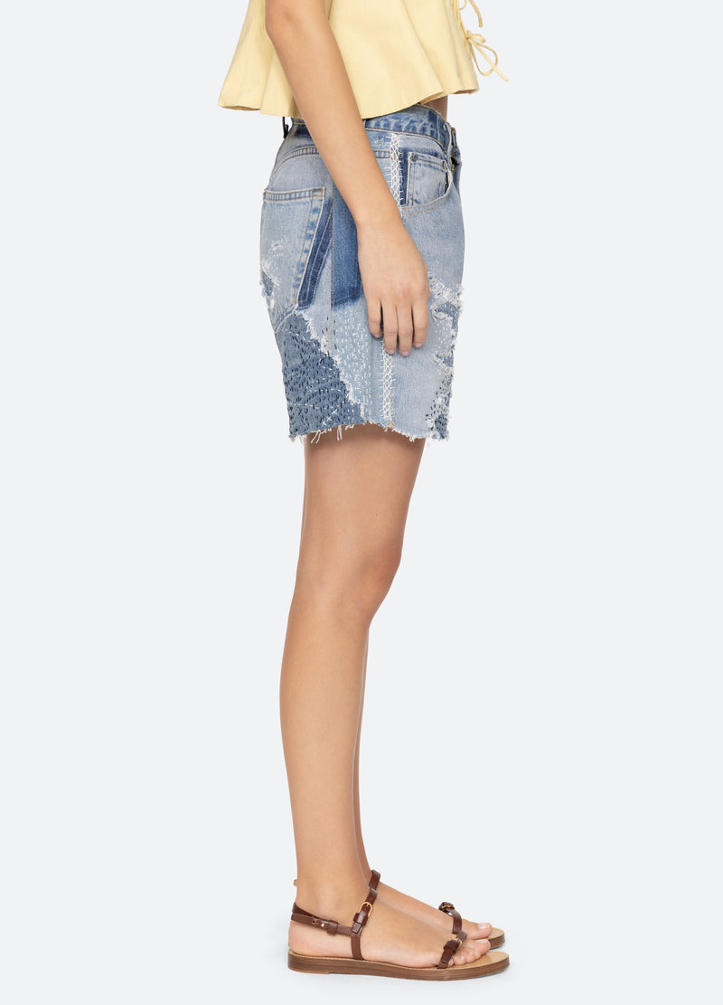 blue-oli shorts-side view - 11