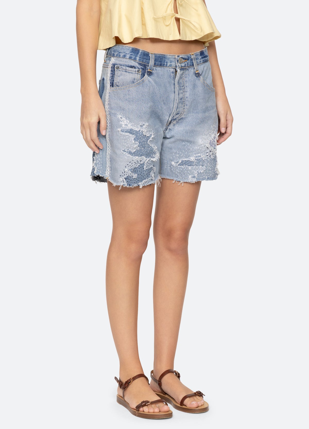 blue-oli shorts-three quarter view - 13