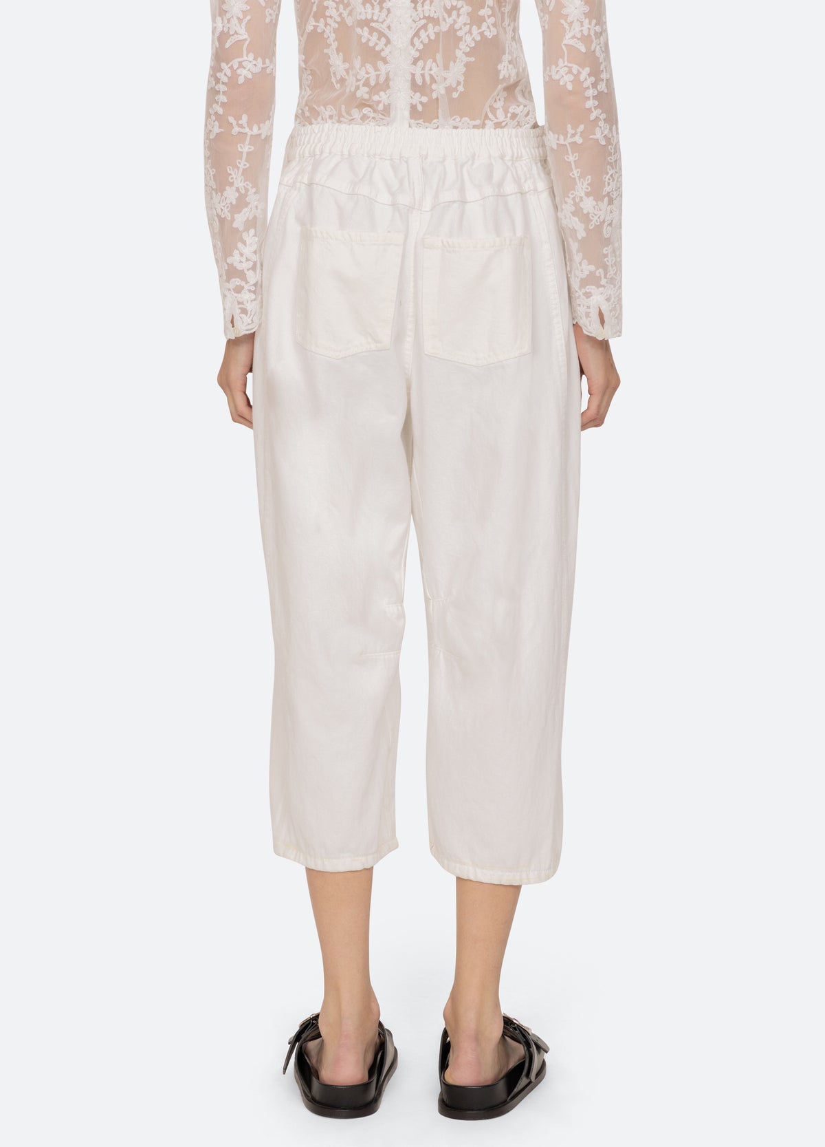 white-oli cropped jeans-back view - 9