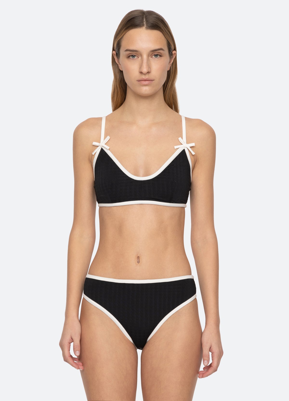 black-briella bikini top-front view