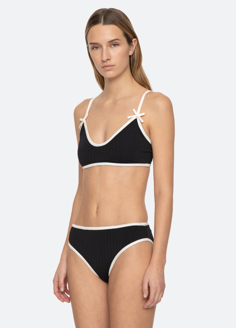 black-briella bikini top-three quarter view - 4