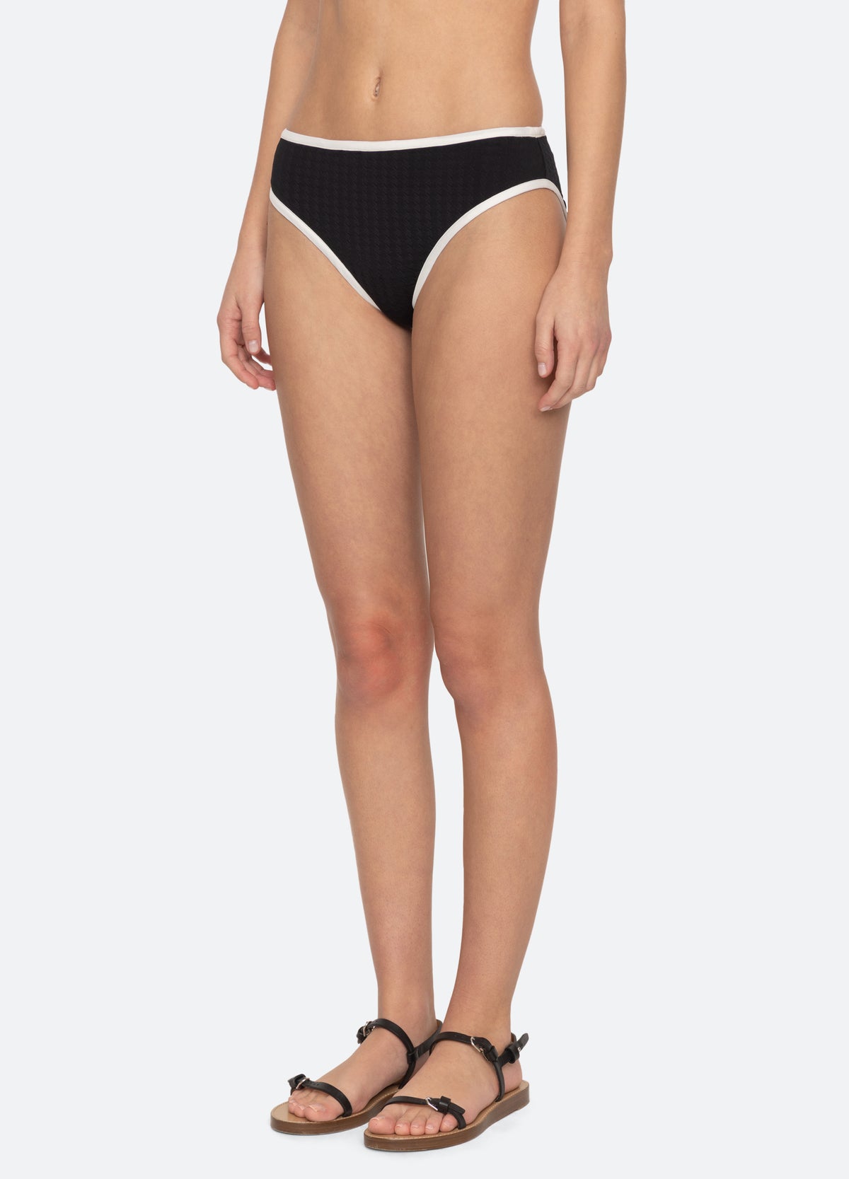 black-briella bikini bottom-three quarter view - 5