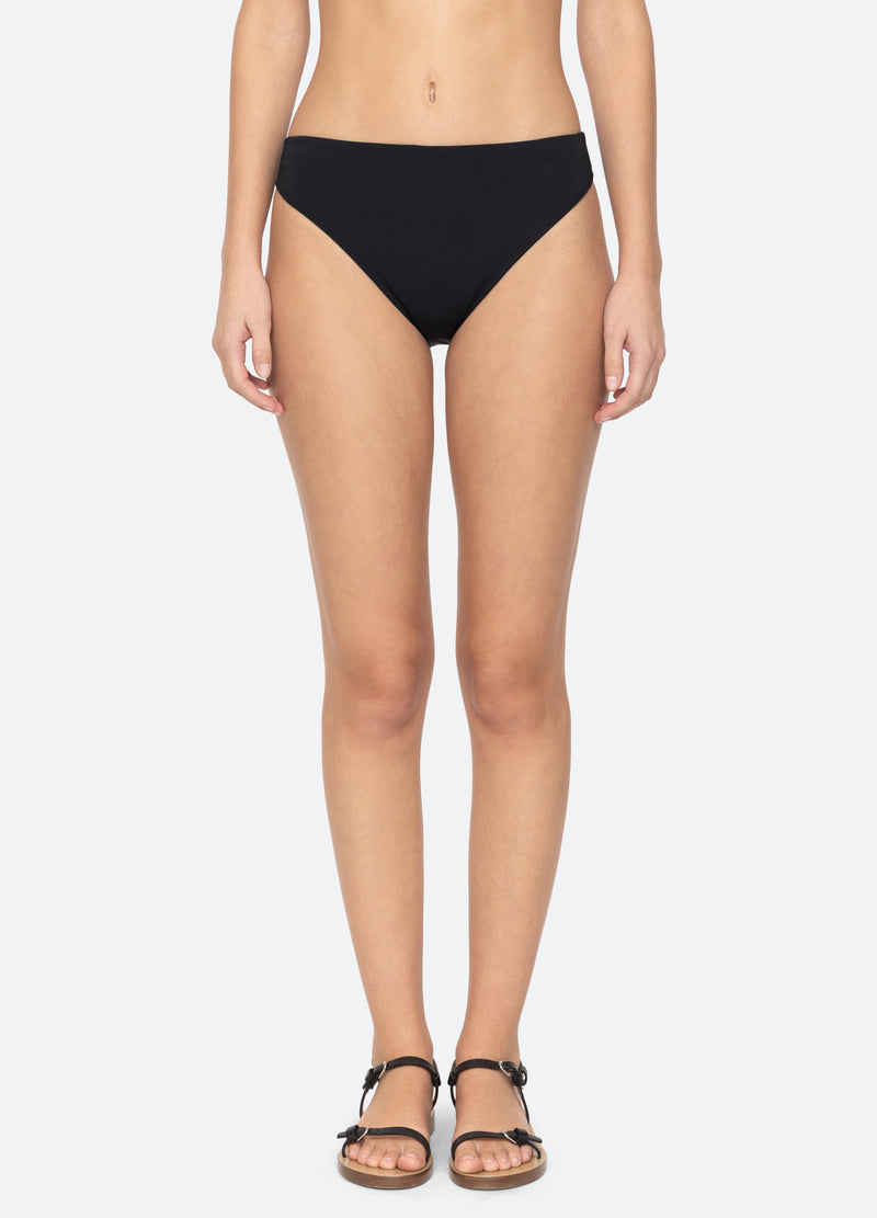 black-florian bikini bottom-front view - 1