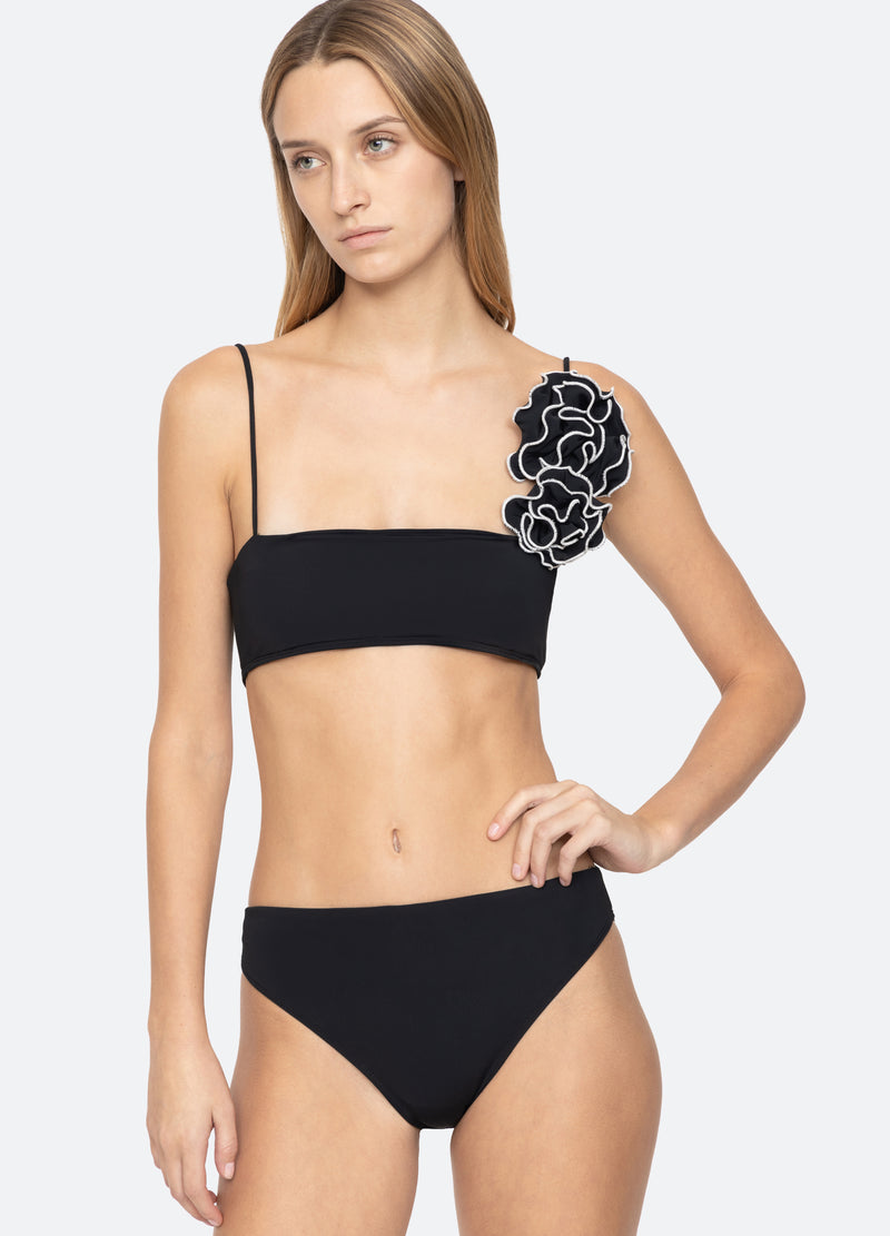 black-florian bikini bottom-detail view - 6