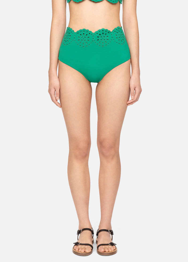 green-mae bikini bottom-front view - 1