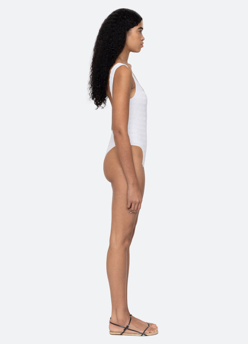 white-shyla one piece-side view - 4