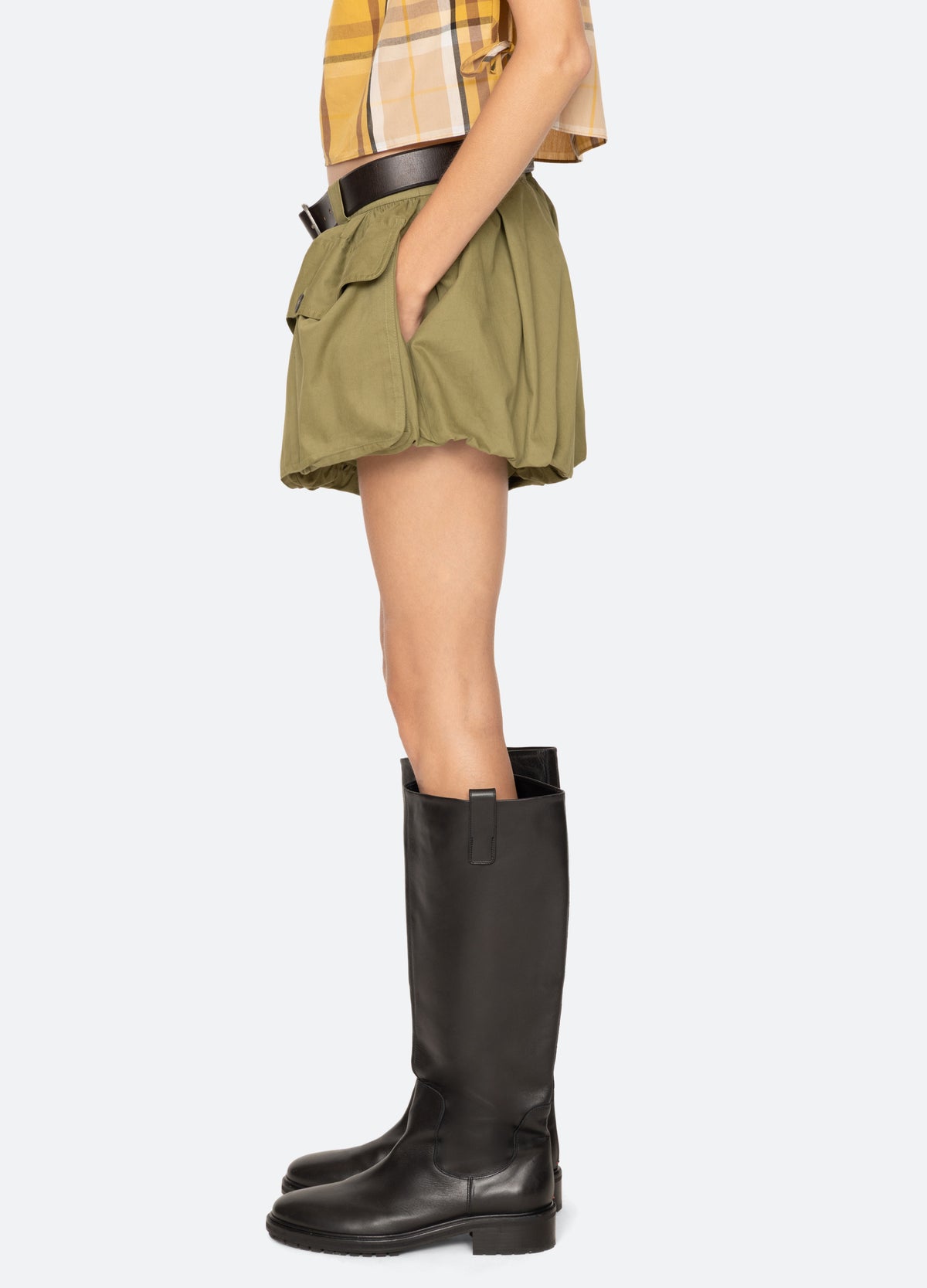 army-andrea shorts-side view - 4