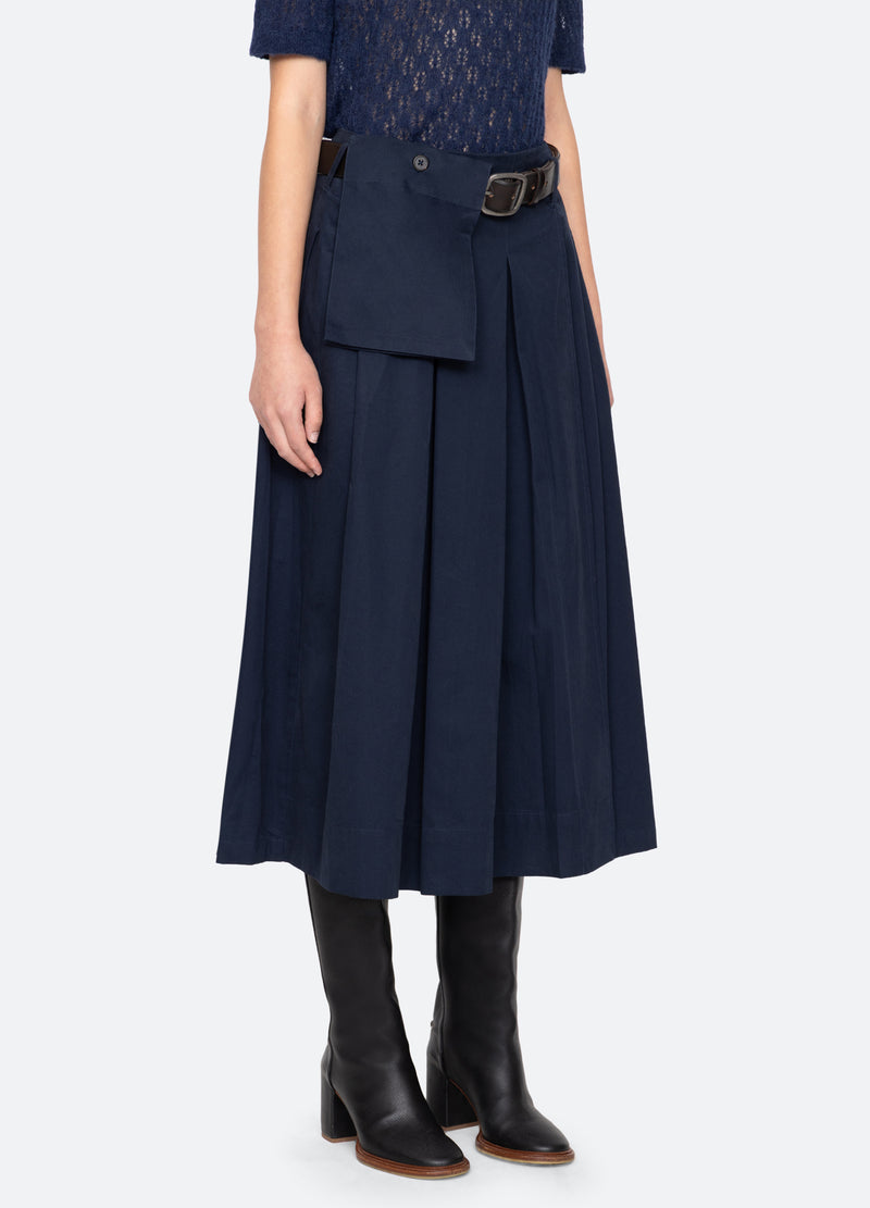 navy-andra skirt-three quarter view - 12