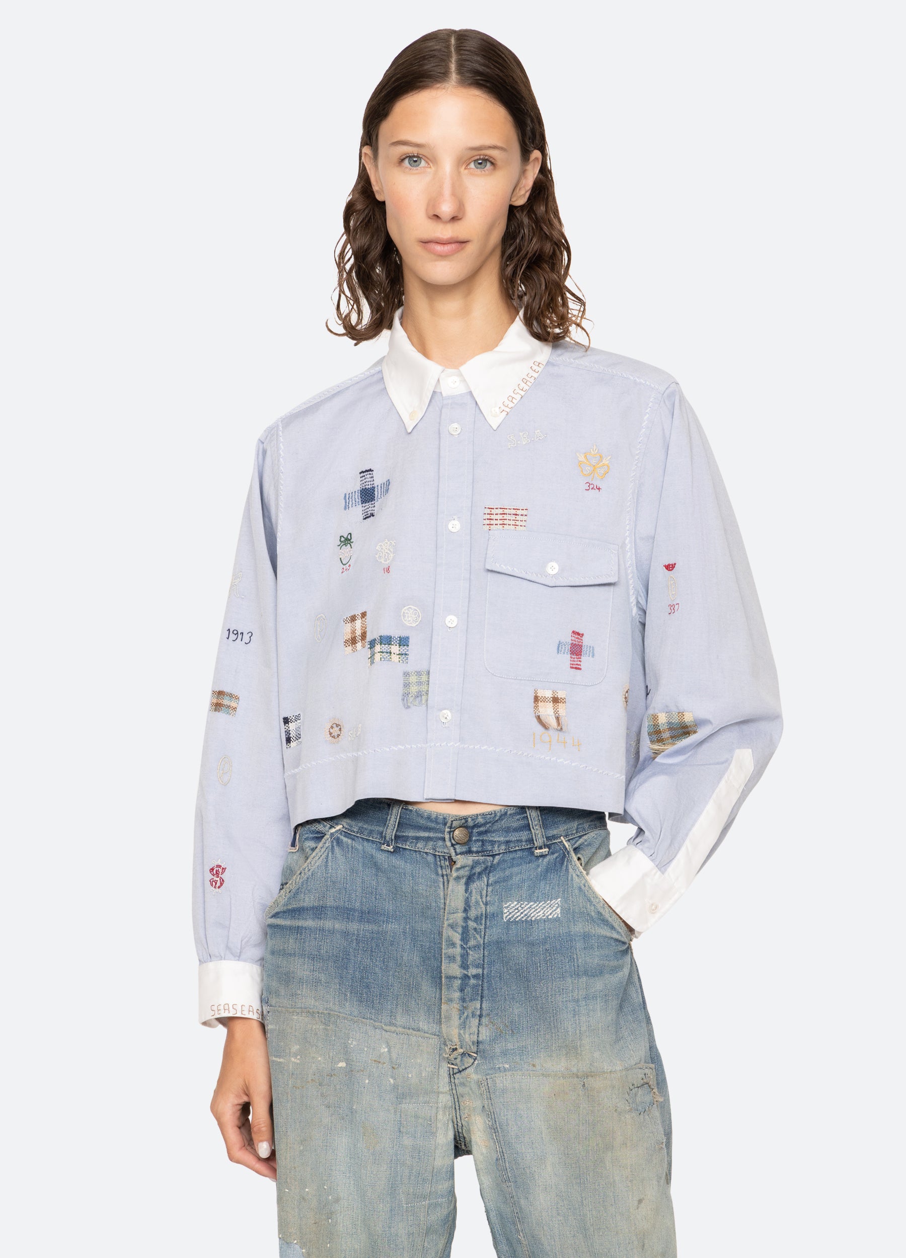 sea newyork キルティングブラウス　サイズ0 Claira L/S Shirt – Sea, New York