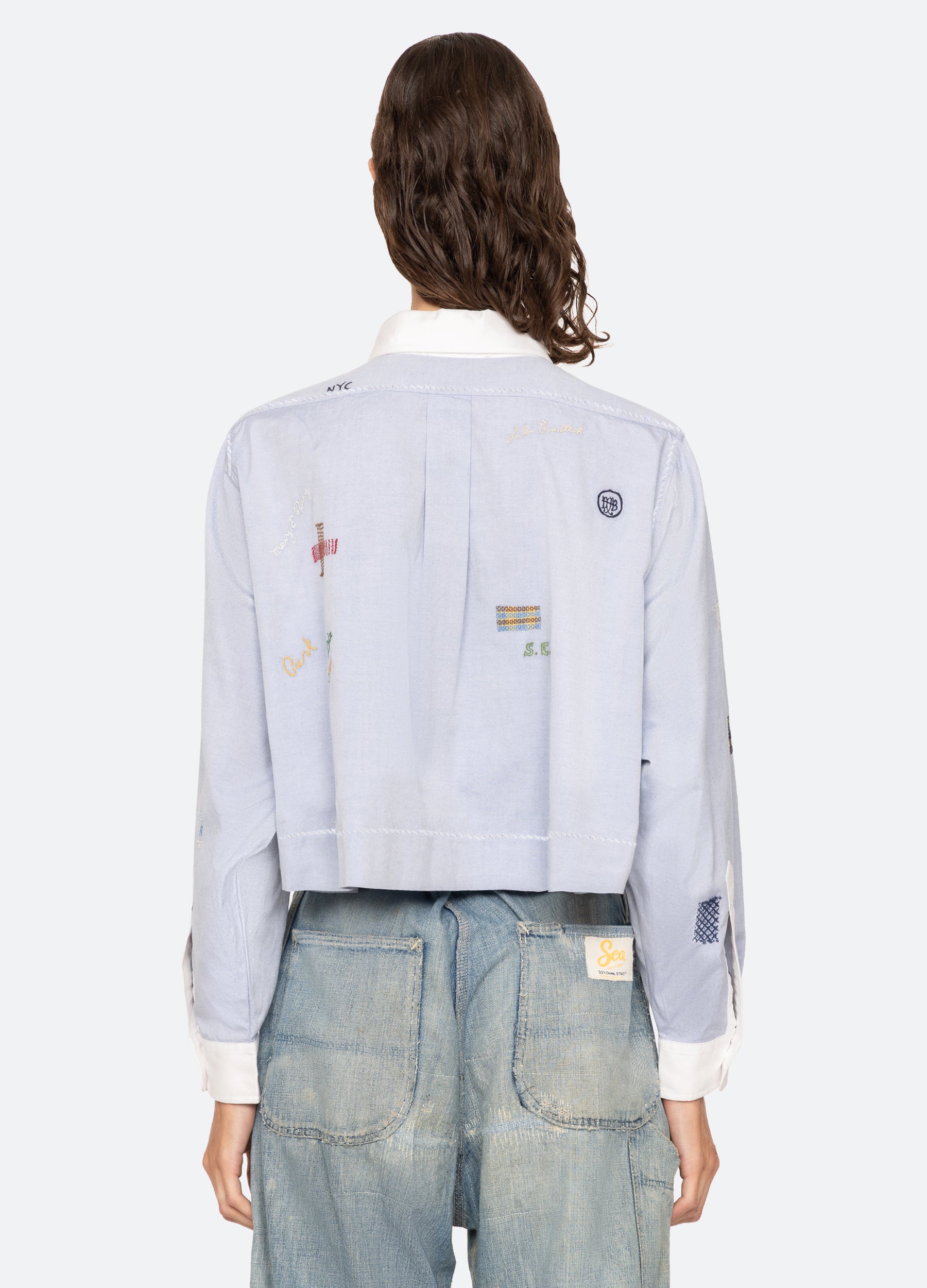 Claira L/S Shirt – Sea, New York