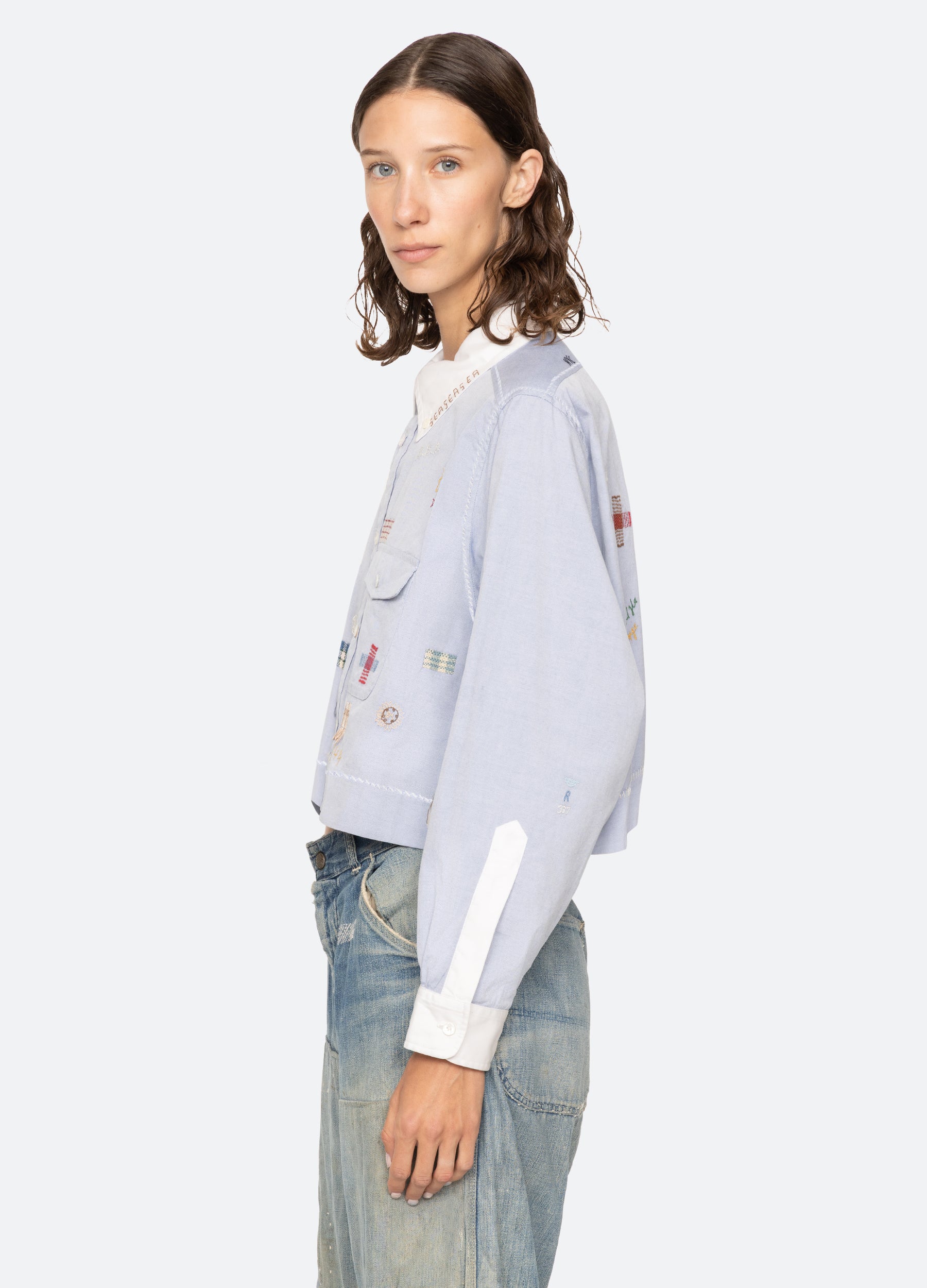 Claira L/S Shirt – Sea, New York