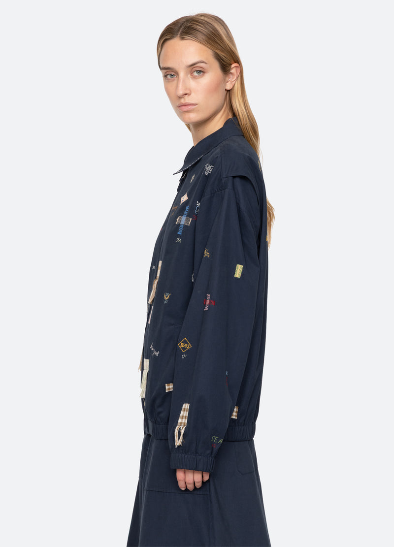 navy-claira jacket-side view - 5