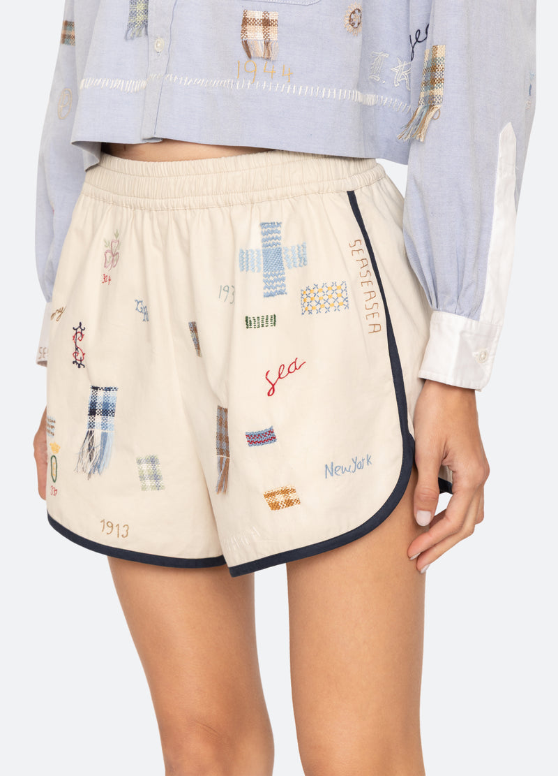 stone-claira shorts-detail view - 15