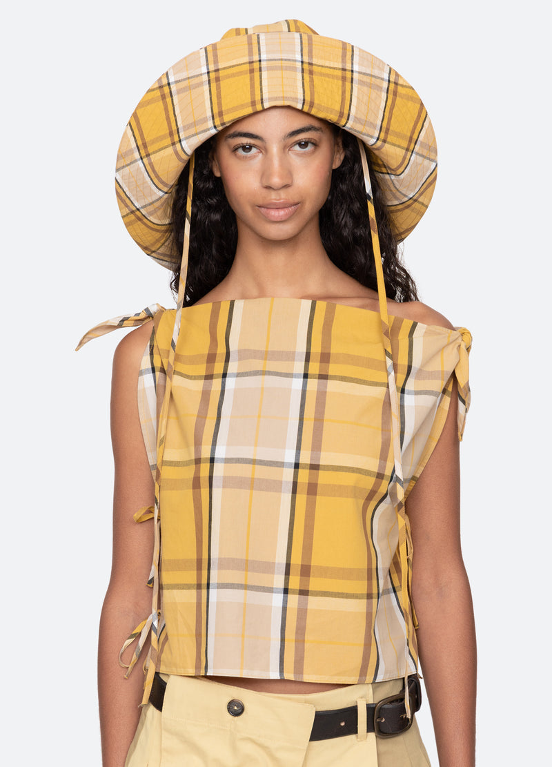 yellow-copeland hat-front view - 3