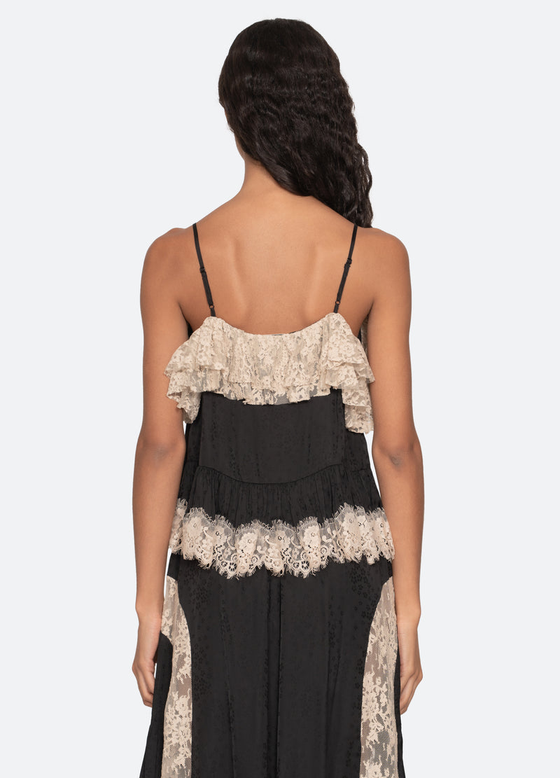 black-ethel camisole-back view - 2