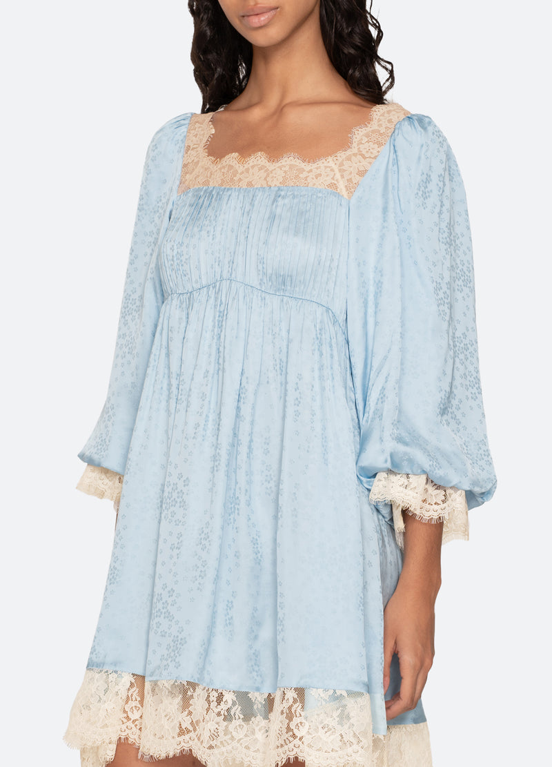 sea new york denim dress SEA Denim Long Sleeve Dress - INDIGO