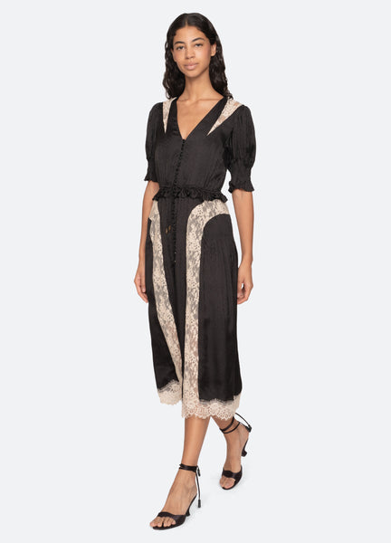 Ethel Midi Dress S / Black | Women