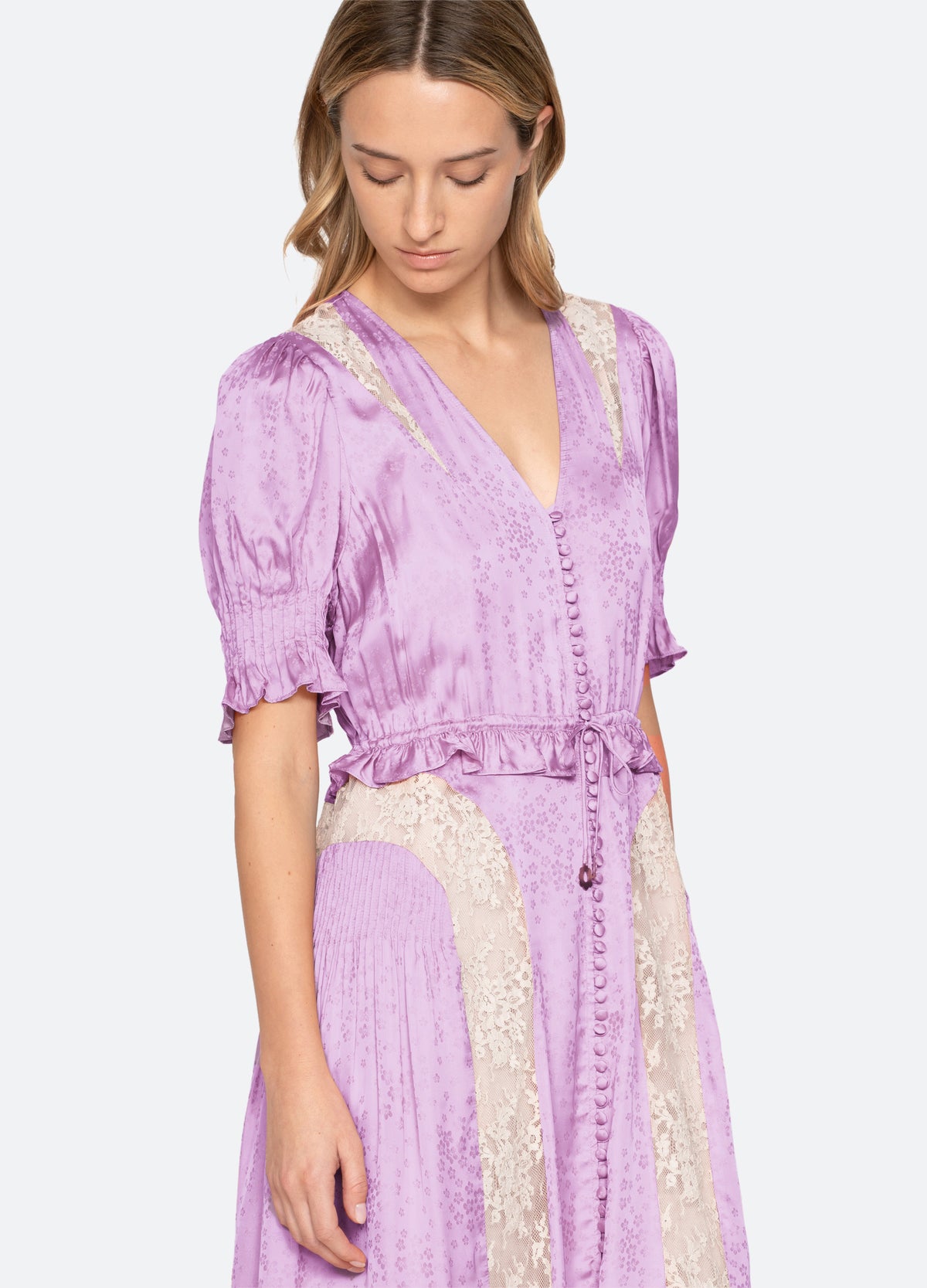 lilac-ethel midi dress-detail view - 13