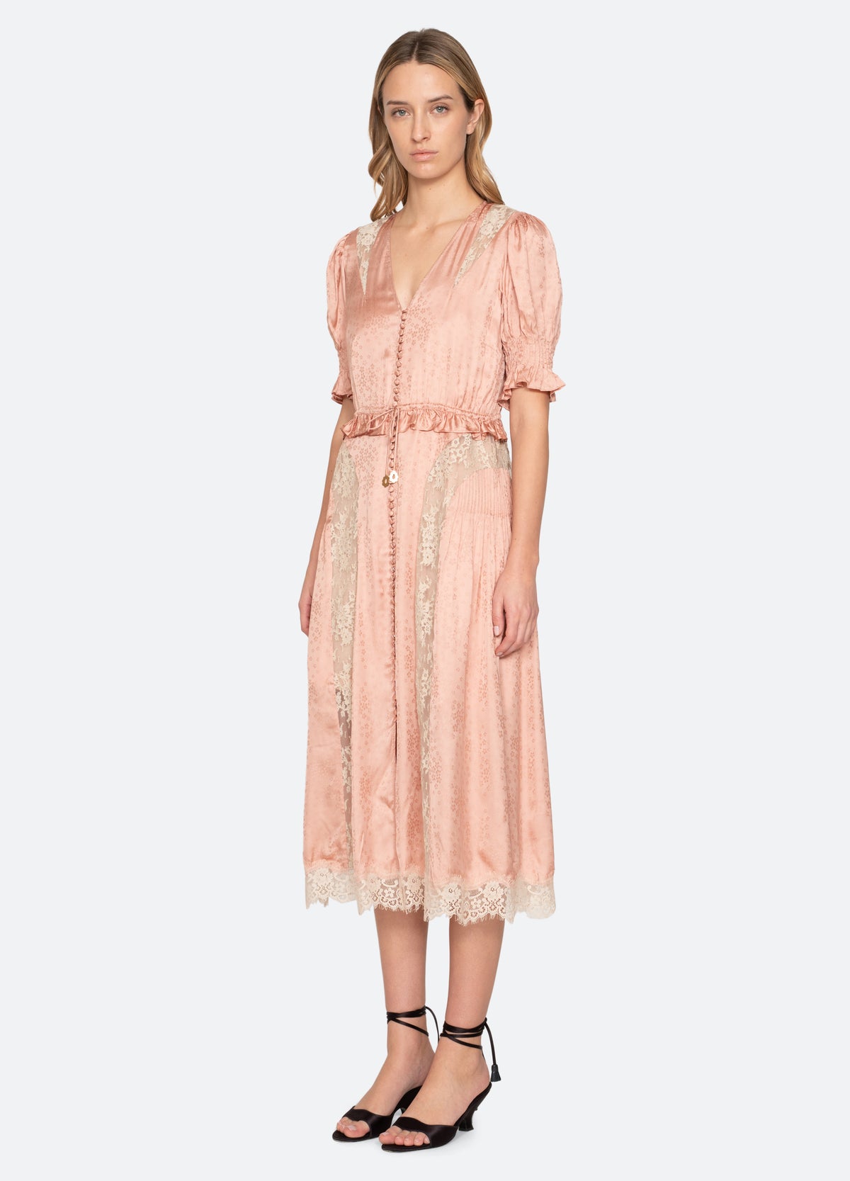 rose-ethel midi dress-three quarter view - 12