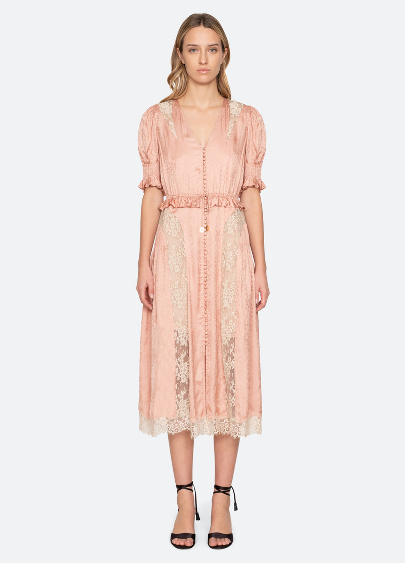 rose-ethel midi dress-front view 2 - 13