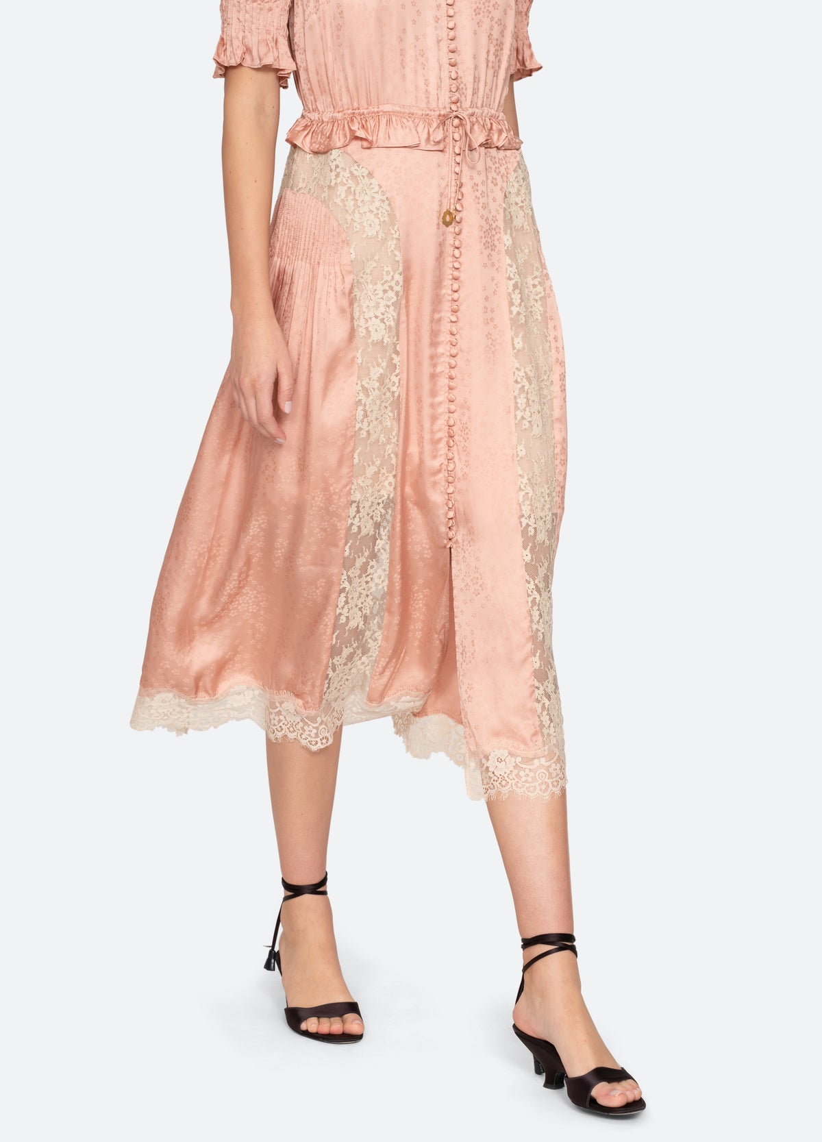 rose-ethel midi dress-walking view - 15