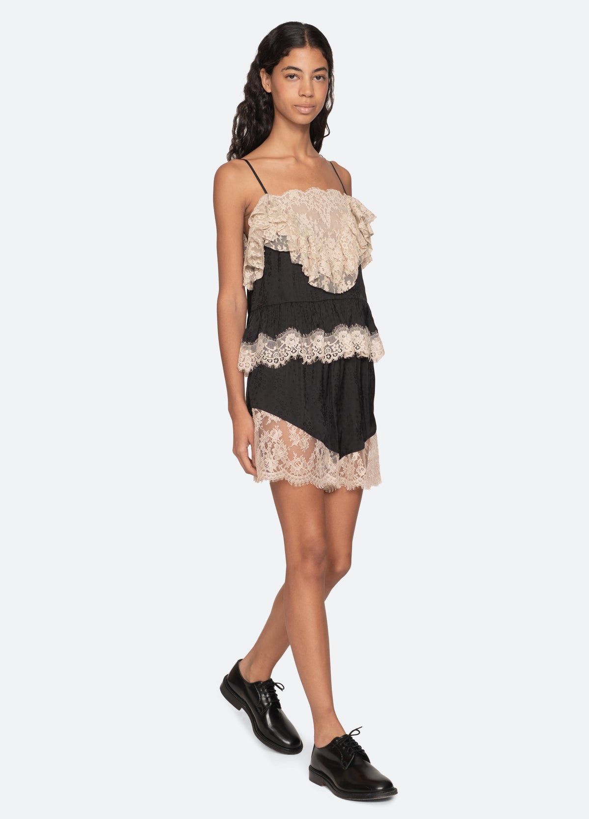 black-ethel shorts-full body view - 2