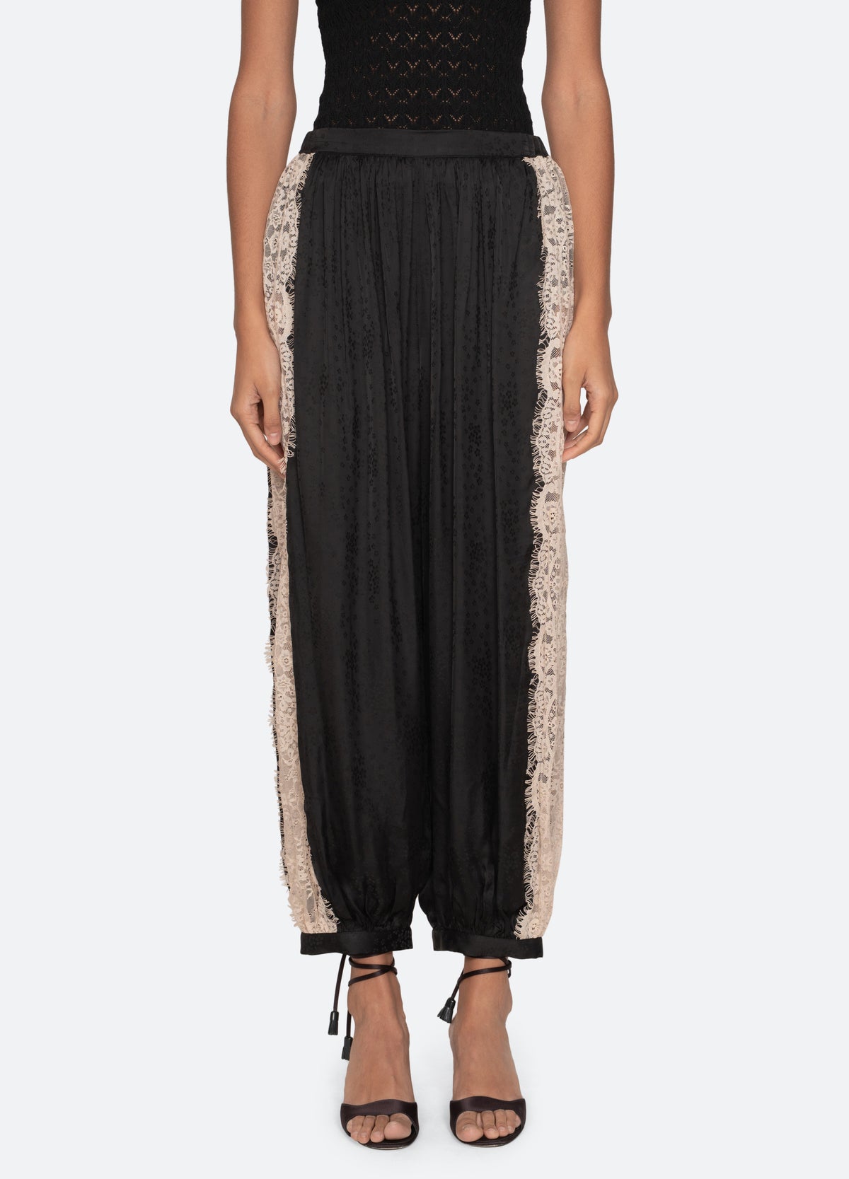 black-ethel bloomer pants-front view