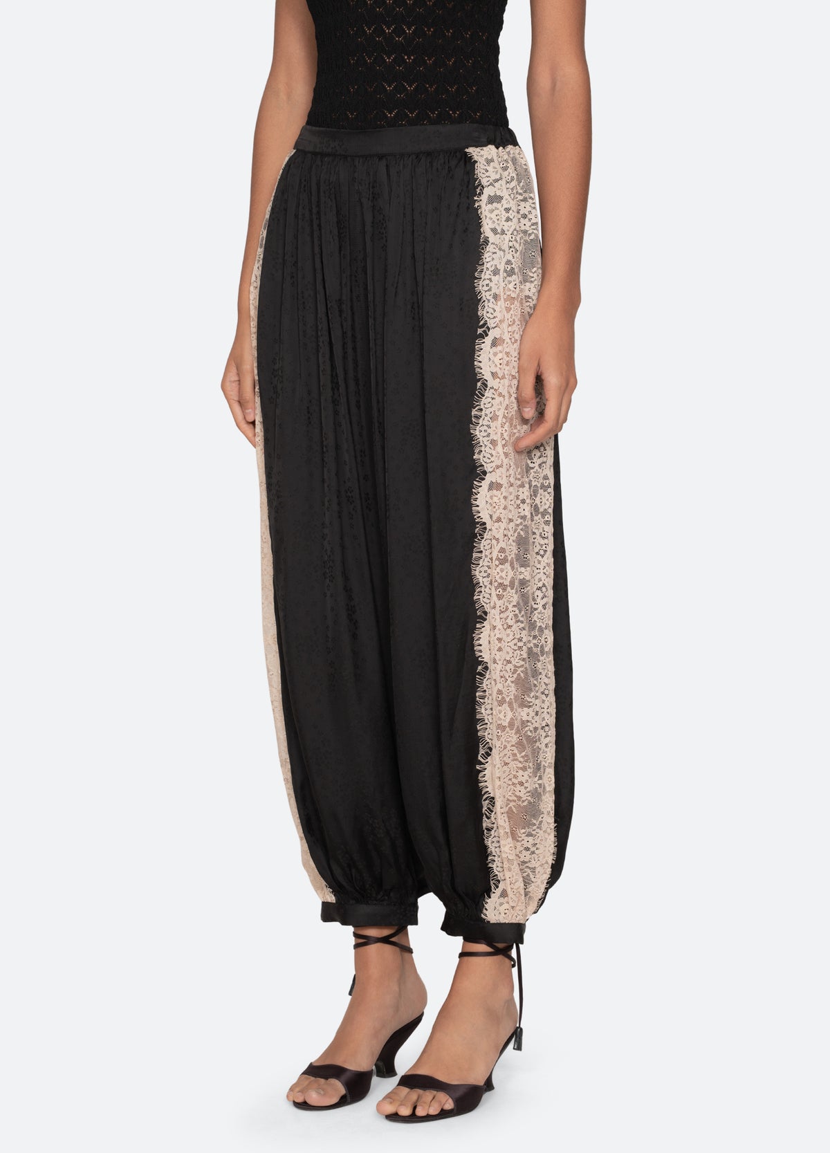 black-ethel bloomer pants-three quarter view - 5