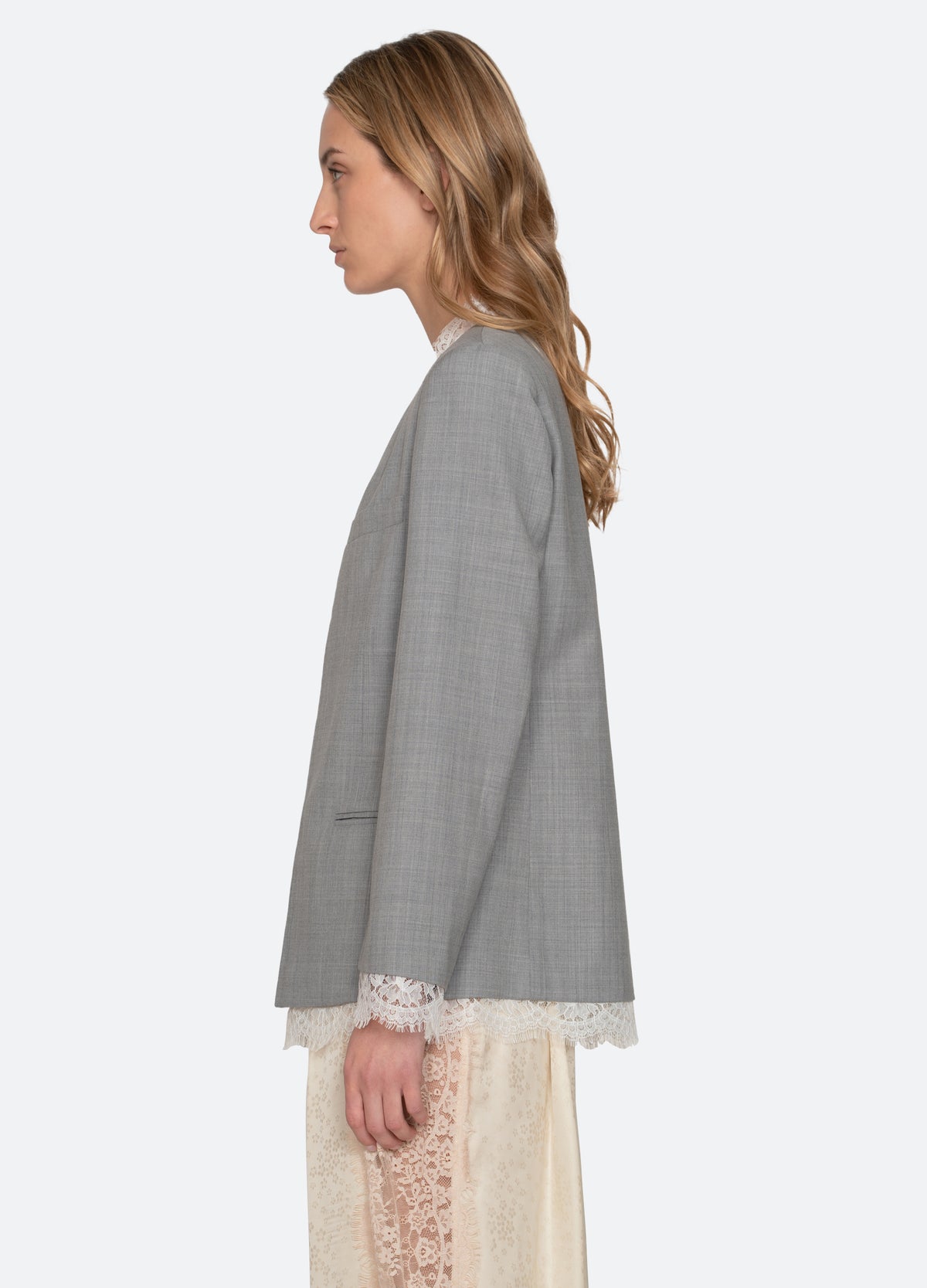 grey-fiora jacket-side view - 4